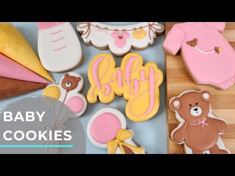 Beginner Baby Decorated Cookies | Step by Step Tutorial