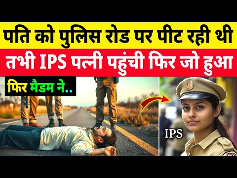 पति को पुलिस रोड पर पीट रही थी, तभी IPS मैडम पहुंची और फिर जो हुआ.. Heart Touching Story