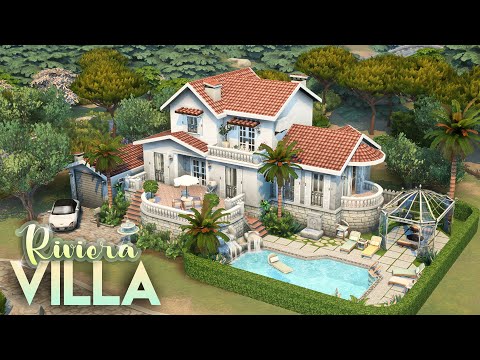 VILLA RIVIERA [NO CC] | Dream Mediterranean Family Home | The Sims 4: Riviera Retreat Speed Build