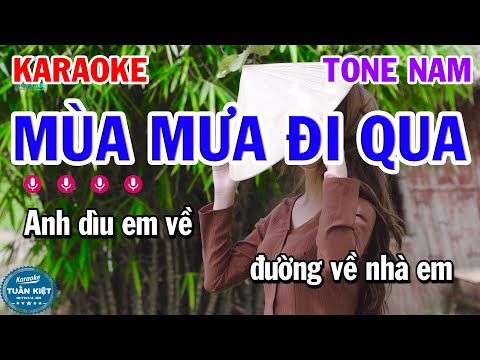 Karaoke Mùa Mưa Đi Qua Tone Nam Nhạc Sống Rumba