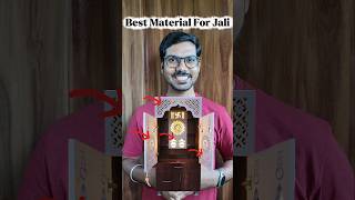 Best material for mandir jali #MandirJali #PoojaRoomDesign #MandirDesign #WoodenJali #MDFJali