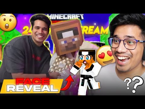 Jack Bhaiya Face Reveal In Live 😲 I @GamerFleet 24hrs Minecraft Hardcore Stream I Danger Sky.