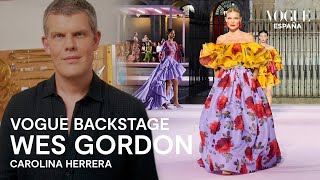 Wes Gordon: así diseñó la colección madrileña de Carolina Herrera | Vogue Backstage | VOGUE España