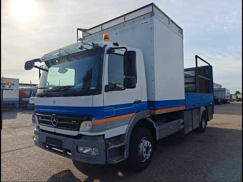 Mercedes-Benz Atego 1624L 4x2 DagCabine Euro4 - 6CIL - Oprijwagen 4.4m + Dubbele Hydraulische Rampen - GereedSchapsRuimte - HandGeschakeld | Vrachtwagens | Autotransporter