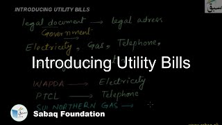 Introducing Utility Bills