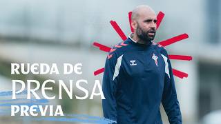 Rueda de prensa de Claudio Giráldez previa al Getafe CF vs Celta