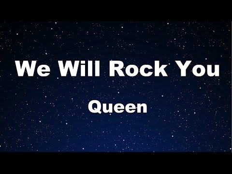 Karaoke♬ We Will Rock You – Queen 【No Guide Melody】 Instrumental