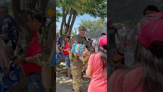 La Guardia Nacional reparte agua en Washington DC #Freedom250