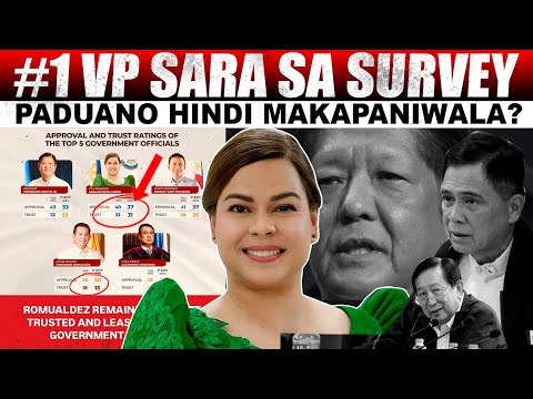 GOOD NEWS! VP SARA #1 SASURVEY MATAAS PARIN ANG TRUST RATING KAHIT SINISIRAAN PADUANO DI MAKAPANIWLA