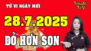 Tử Vi Ngày Mới 28/7/2025 Chúc Mừng Con Giáp Nhận Lộc Trời, Tiền Về Chật Túi | Tướng Số Tử Vi