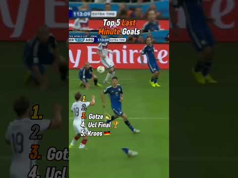 Top Last Minute Goals In Football