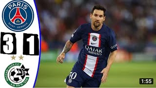 PSG vs Maccabi Haifa 3-1 All Goals  & Extended Highlights 2022