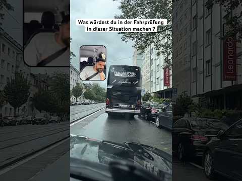 Was würdet ihr in der Fahrprüfung machen?  #fahrprüfung #fahrschule #fahrstunde #fahrlehrer ￼