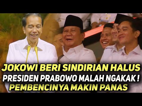 MOMEN KEREN ! JOKOWI PIDATO, PRABOWO JADI KORBAN TAWA! KALIAN HARUS LIHAT! 🤣🔥HALUS SINDIRIANNYA