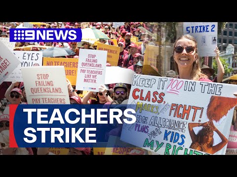 YouTube video thumbnail: Tens of Thousands of Queensland Teachers Have Walked off the Job