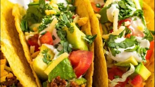 Tacos homemade for dinner