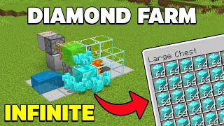 INFINITE Diamond Farm in Minecraft Bedrock 1.21! (glitch)