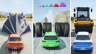 Can a Ramp Bus Stop Big And Small Cars? – BeamNG.Drive