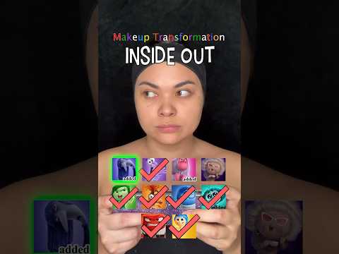 ‘ENNUI’ Inside Out Makeup Transformation 🥱 #InsideOut2 #newemotions #illusionmakeup #makeuptutorial