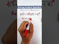 Solving Equations with Radicals