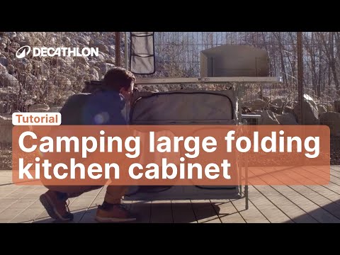 TUTORIAL - How to clean CAMPING LARGE FOLDING KITCHEN CABINET ? | Decathlon_QUECHUA