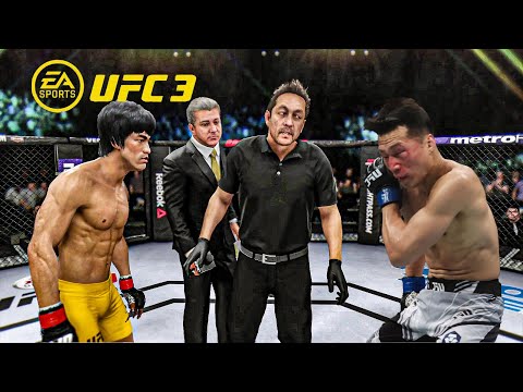 Bruce Lee vs Chan Sung Jung   EA Sports UFC 3   Dragon Fight 🔥🐲