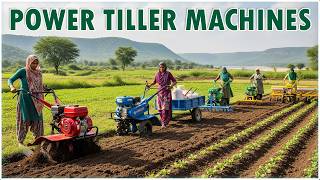 Different Types of Power Tiller machines in Action | Live Demo