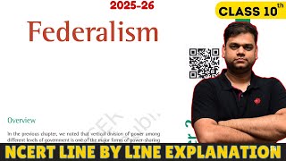 Federalism - Class 10 Civics Chapter 2 |2025-26 | Full Chapter