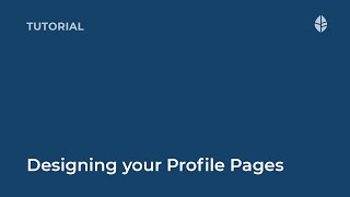 TUTORIAL | Design your profile pages Logo