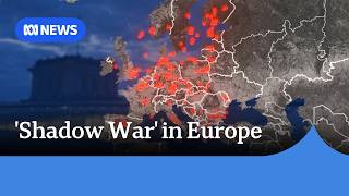 YouTube video thumbnail:  Bombing Plots, Cyber Attacks and Fires: Moscow's Shadow War in Europe