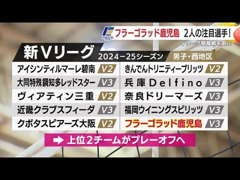 【フラーゴラッド鹿児島】新Vリーグ開幕へ意気込み語る (24/10/14 18:16)