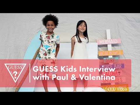 GUESS Kids Interview with Paul & Valentina | #GUESSKids