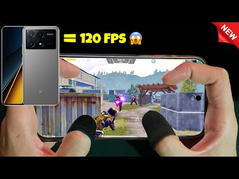 New! 120Fps😱 Xiaomi POCO X6 Pro | 5 Finger + Full Gyro HANDCAM PUBG mobile