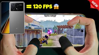 New! 120Fps😱 Xiaomi POCO X6 Pro | 5 Finger + Full Gyro HANDCAM PUBG mobile
