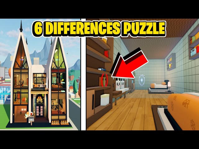 How To Solve The 6 Differences Puzzle Secret In The New House In Roblox Livetopia