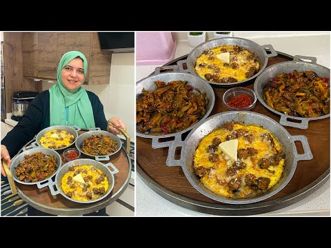 هاد وجبة عشاء او غذاء حضريها على ضمانتي😍خفيفة سهلة وسريعة زعلوك بالخضر المشوية فالفرن مقيلة الكفتة