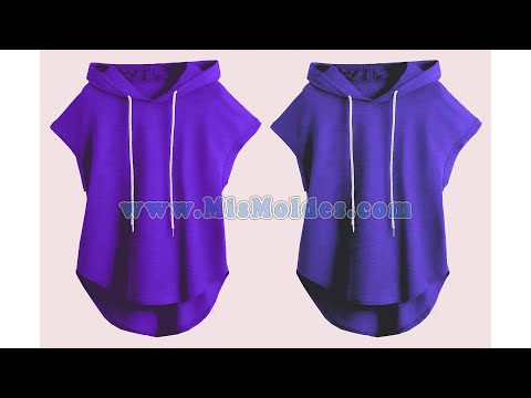 Confeccion de Abrigo tipo capa con Capucha - Molde gratis