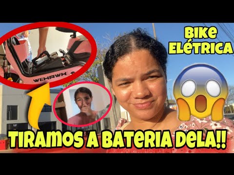 TIRANDO A BATERIA DA BIKE ELÉTRICA WEHAWK DA MINHA FILHA|MAIS VLOG