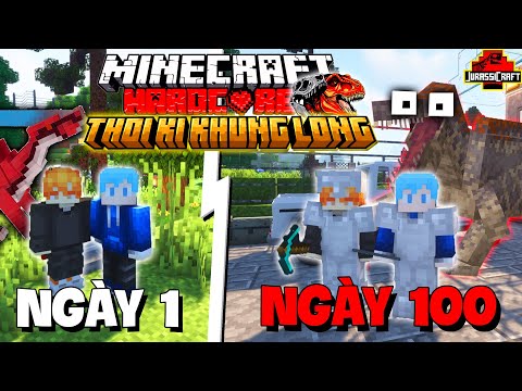 TINNT SINH TỒN 100 NGÀY TRONG MINIECRAFT THỜI KÌ KHỦNG LONG CÙNG TIẾN SĨ KEN MC !!