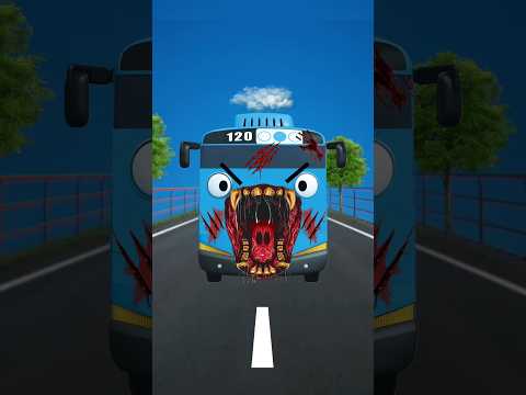 Tabrakan bus tayo biru dan merah