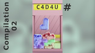SOFTBODY TETRIS Compilation 02 ❤️ SHORTS Edition ❤️ C4D4U