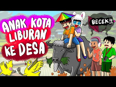 ANAK KOTA MANJA LIBURAN KE DESA PELOSOK ??😅 Apa Yang Akan Terjsdi Ya ? #kartunlucu # kayavsmiskin