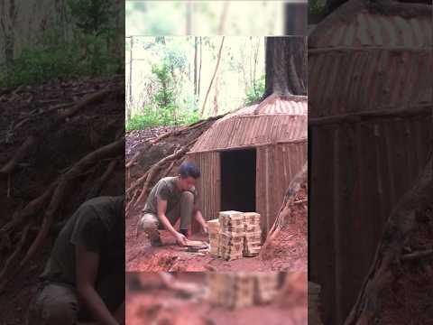 Build a safe shelter with great skills #survival #shelter #building #bushcraft #build