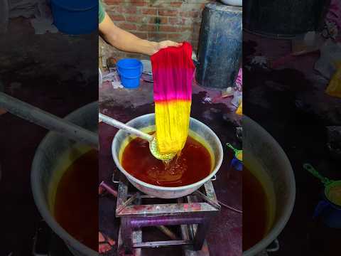 multicolour object pattern tie dye silk dupatta #youtubeindia #amazing #shorts