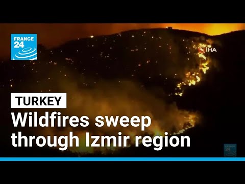 YouTube video thumbnail: Turkey: Intense Wildfires Sweep Through Izmir Region