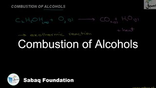 Combustion of Alcohols