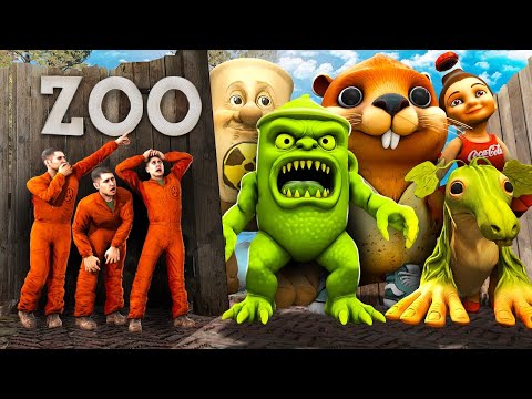ME ENFRENTO a MUCHOS ANIMALES de ITALIAN BRAINROT en el ZOOLOGICO | GARRY'S MOD