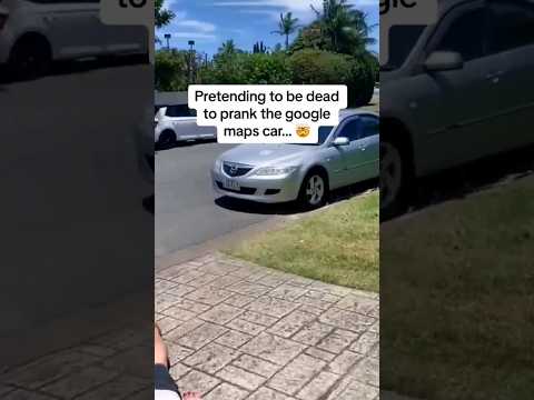 Pranking The Google maps car🤯 #googleearth