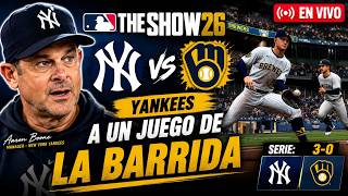 MLB The Show 26 Yankees vs Brewers EN VIVO | Yankees buscan la Barrida