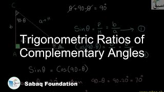 Trigonometric Ratios of an Complementary Angles